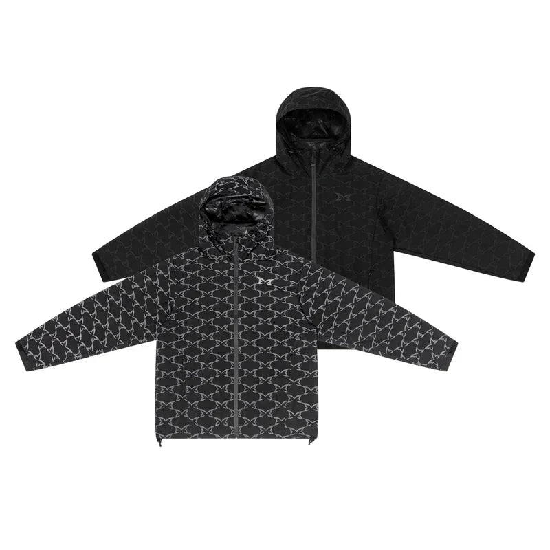 MERTRA Reflective Monogram Jacket Black