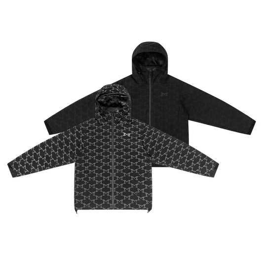 MERTRA Reflective Monogram Jacket Black
