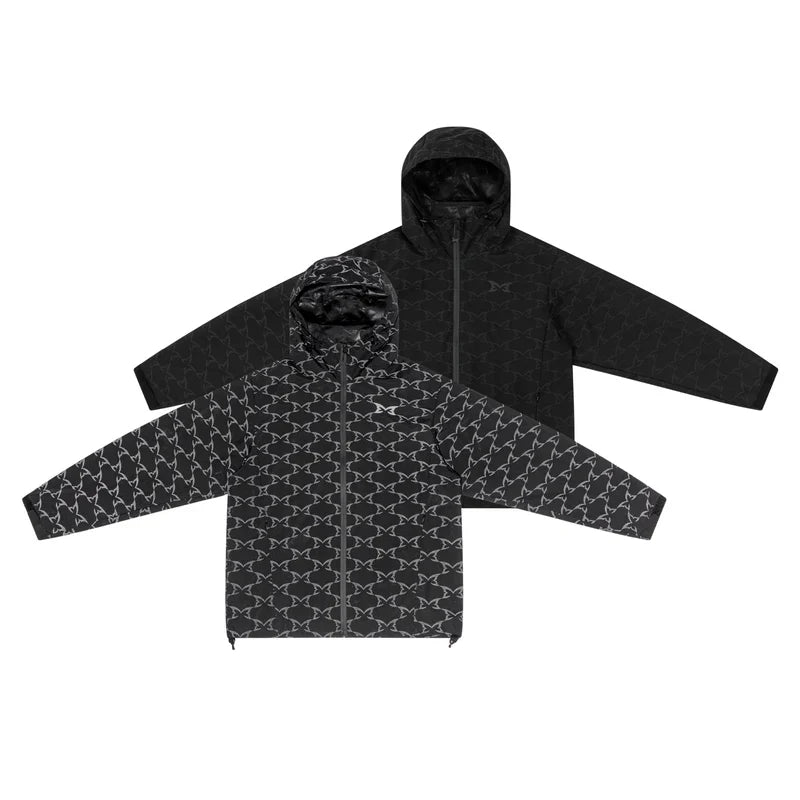 MERTRA Reflective Monogram Jacket - (BLACK)