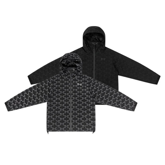 MERTRA Reflective Monogram Jacket - (BLACK)