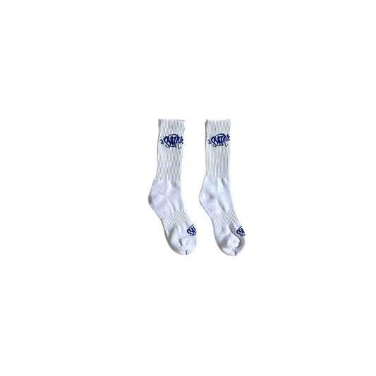 Syna Socks White Blue (2 Pairs)