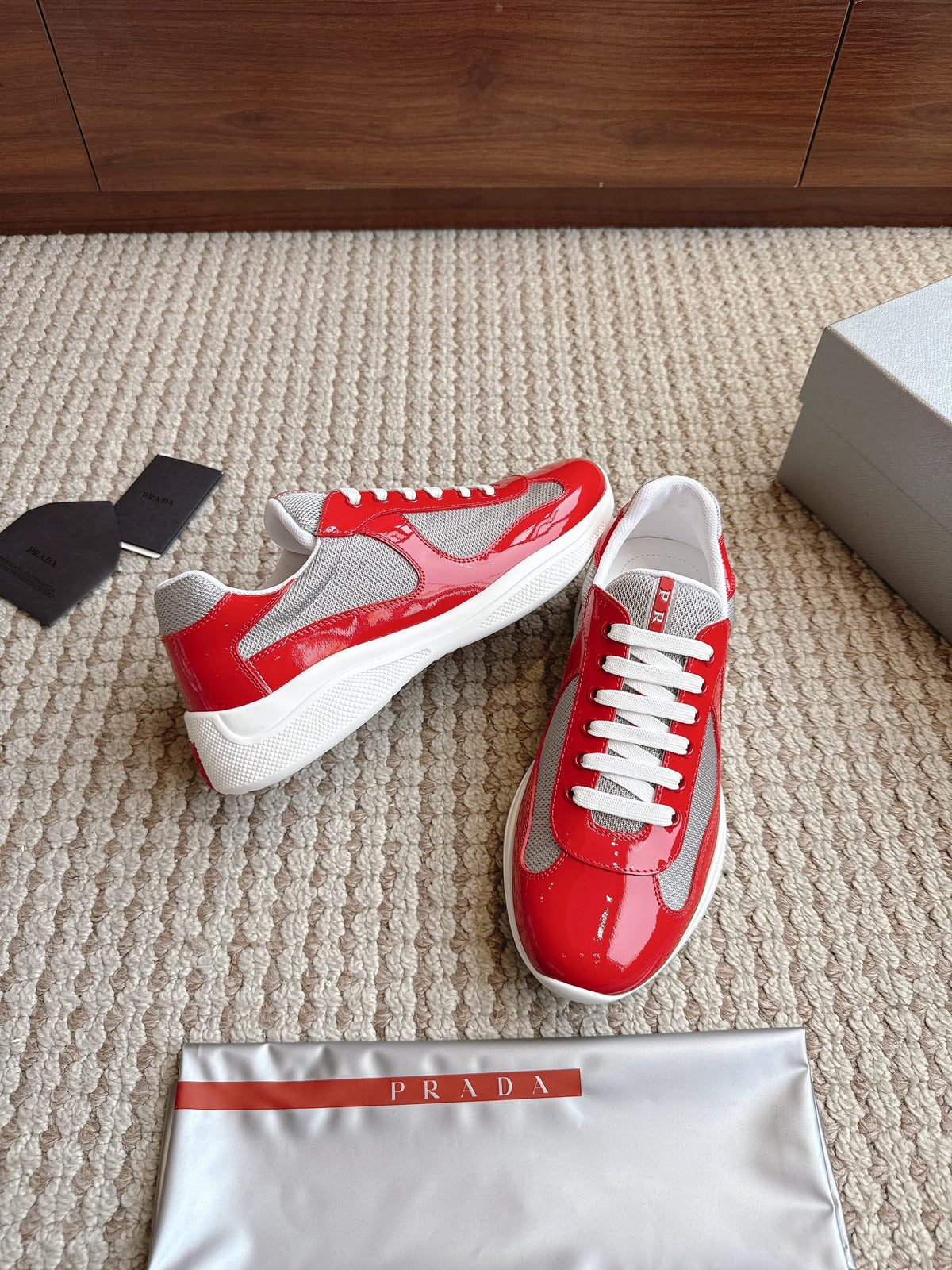Prada America's Cup Red Grey