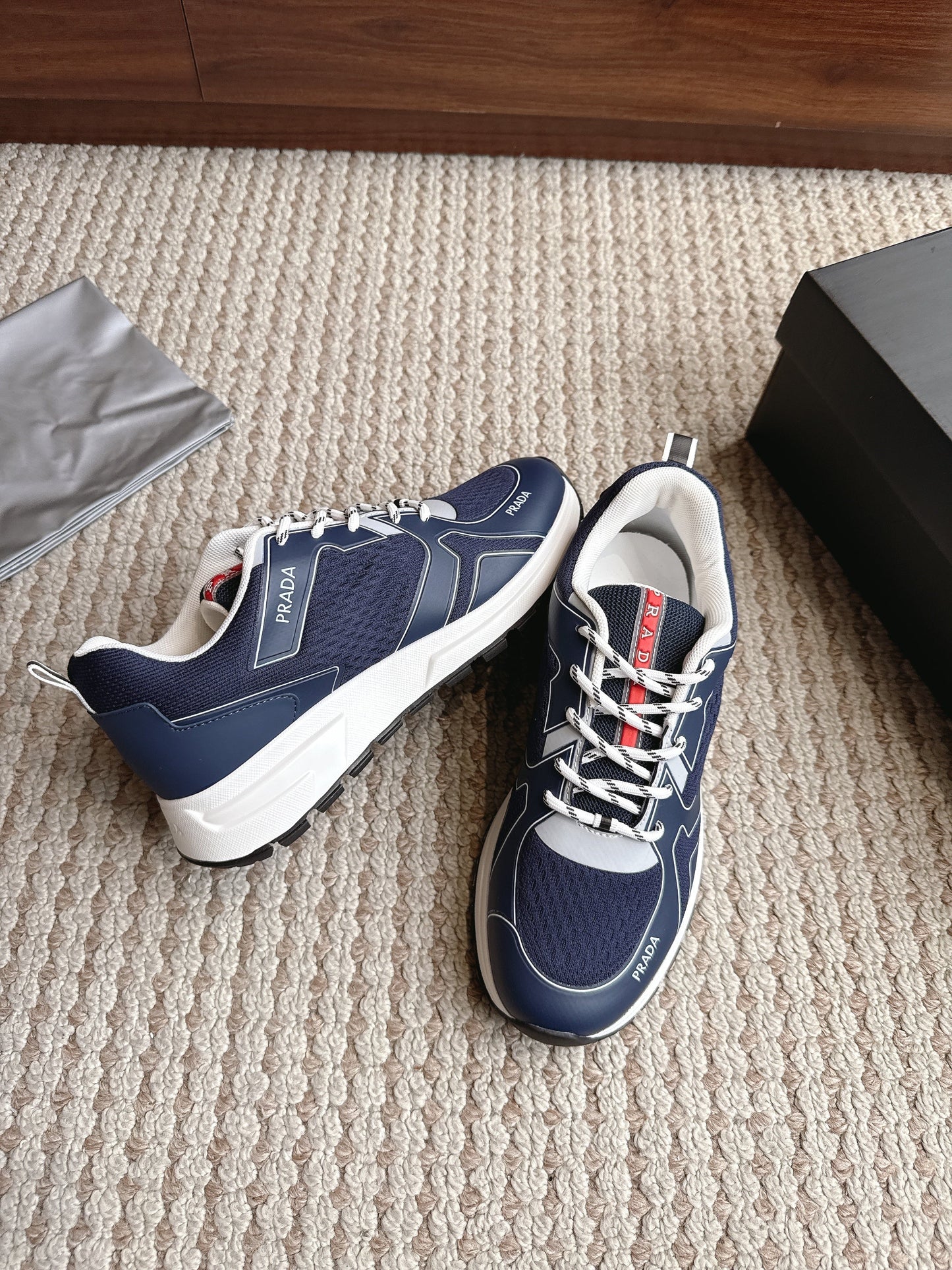 Prada Technical's Cup Navy/White