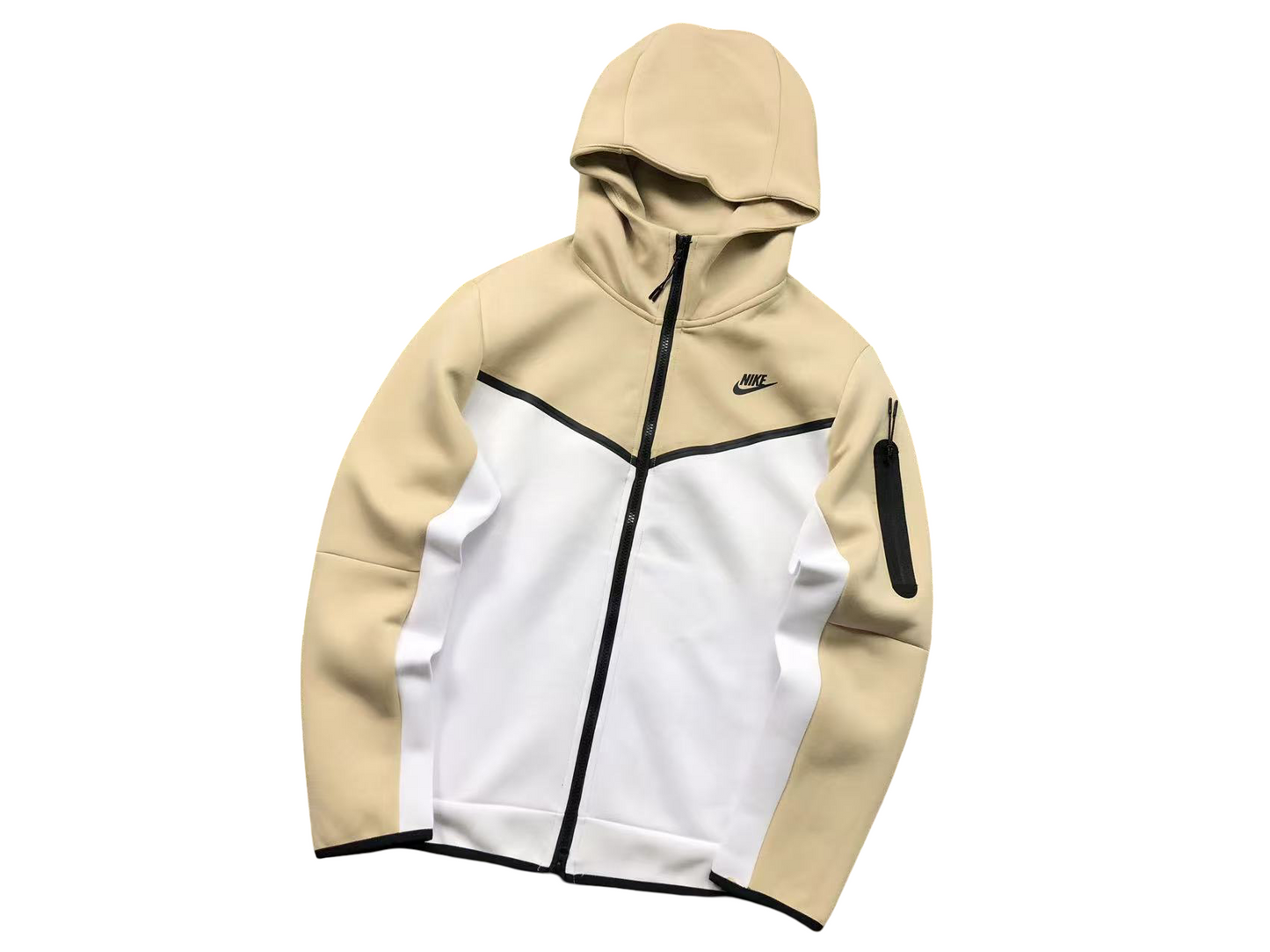 Nike Tech Fleece 2024 Zip Hoodie Cream/White