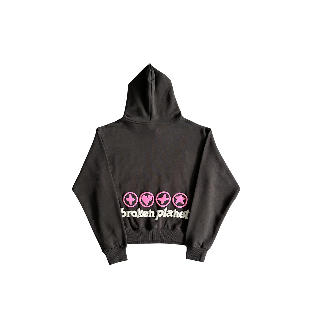 Broken Planet Hearts Are Made To Be Broken Hoodie Black