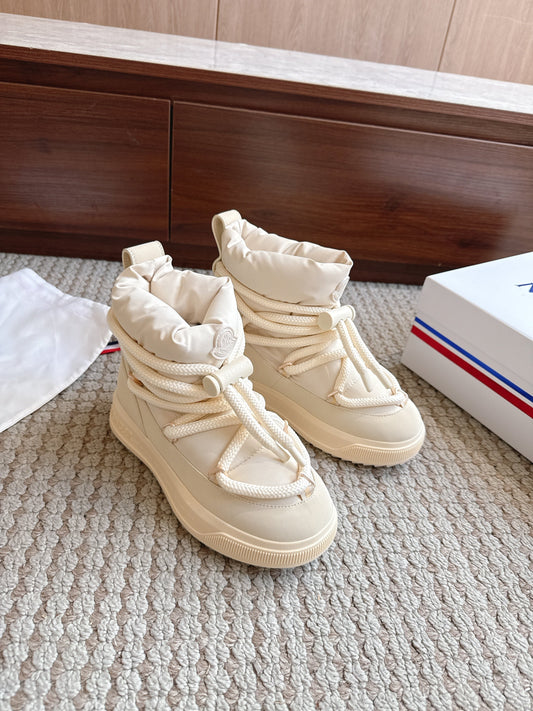Moncler Altive Mid Snow Boots Cream