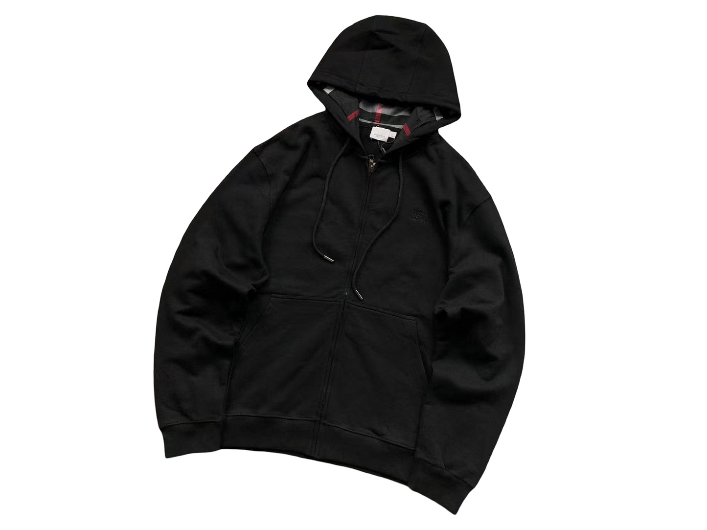 Burberry Vintage Zip Hoodie - (BLACK)