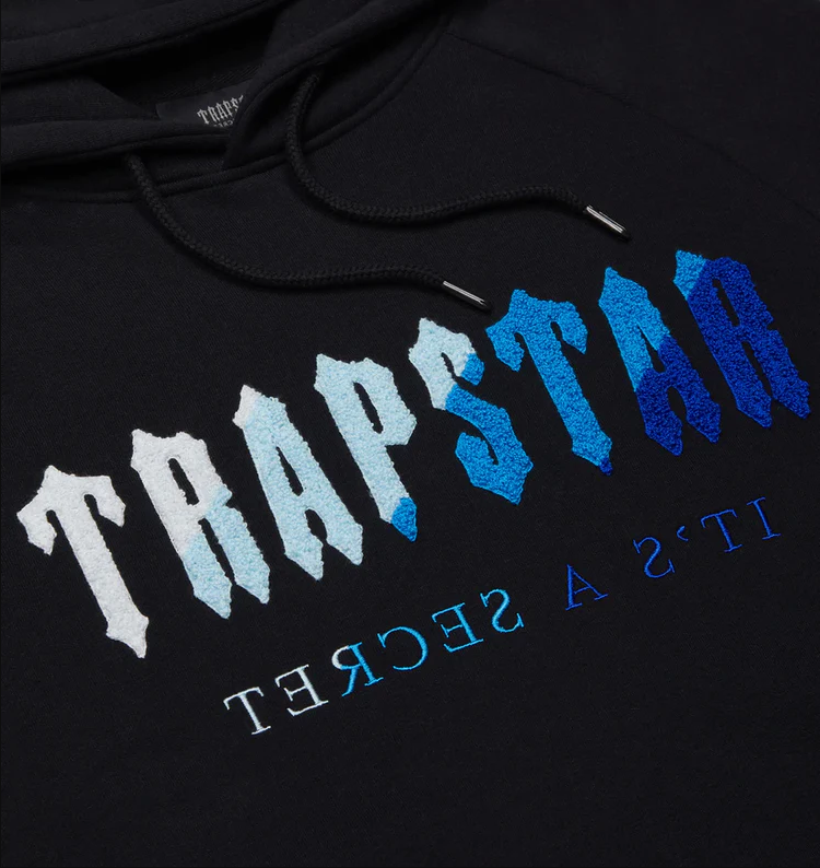 Trapstar Chenille Decoded Hoodie Tracksuit Black/Ice Flavours
