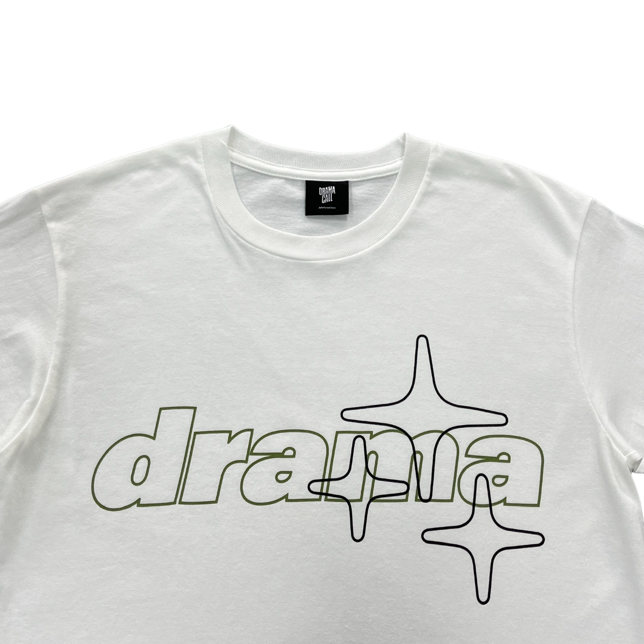 Drama Call Stars Tee White/Green