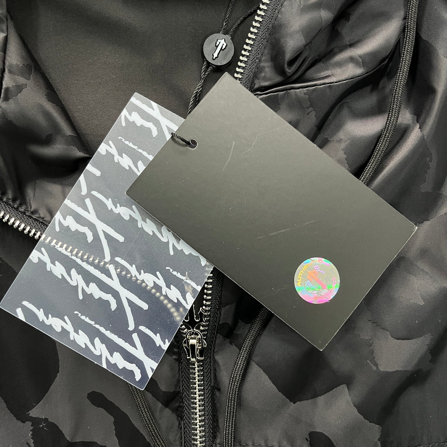 Trapstar Irongate T Jacquard Windbreaker Jacket Black