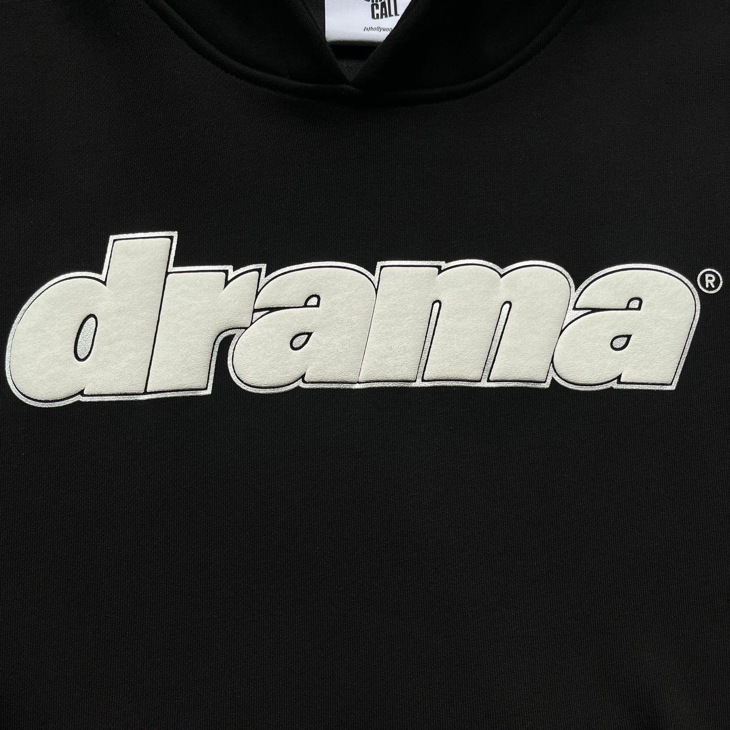 Drama Call Foam Hoodie Black/White