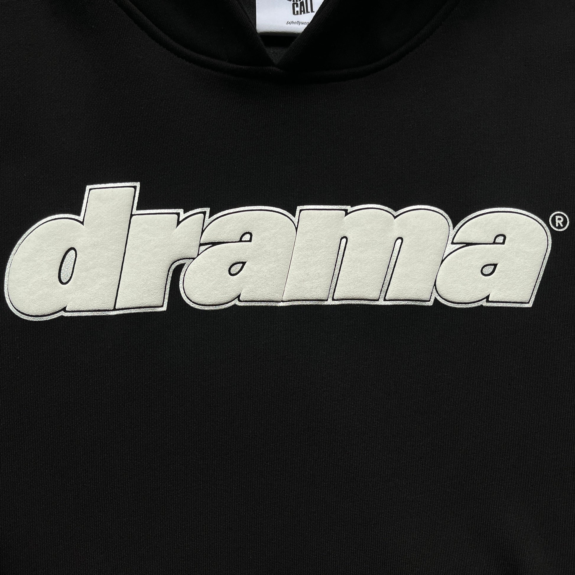 Drama Call Foam Hoodie Black/White