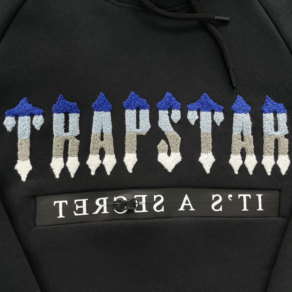 Trapstar Chenille Decoded 2.0 Hoodie Tracksuit Black/Ice Edition