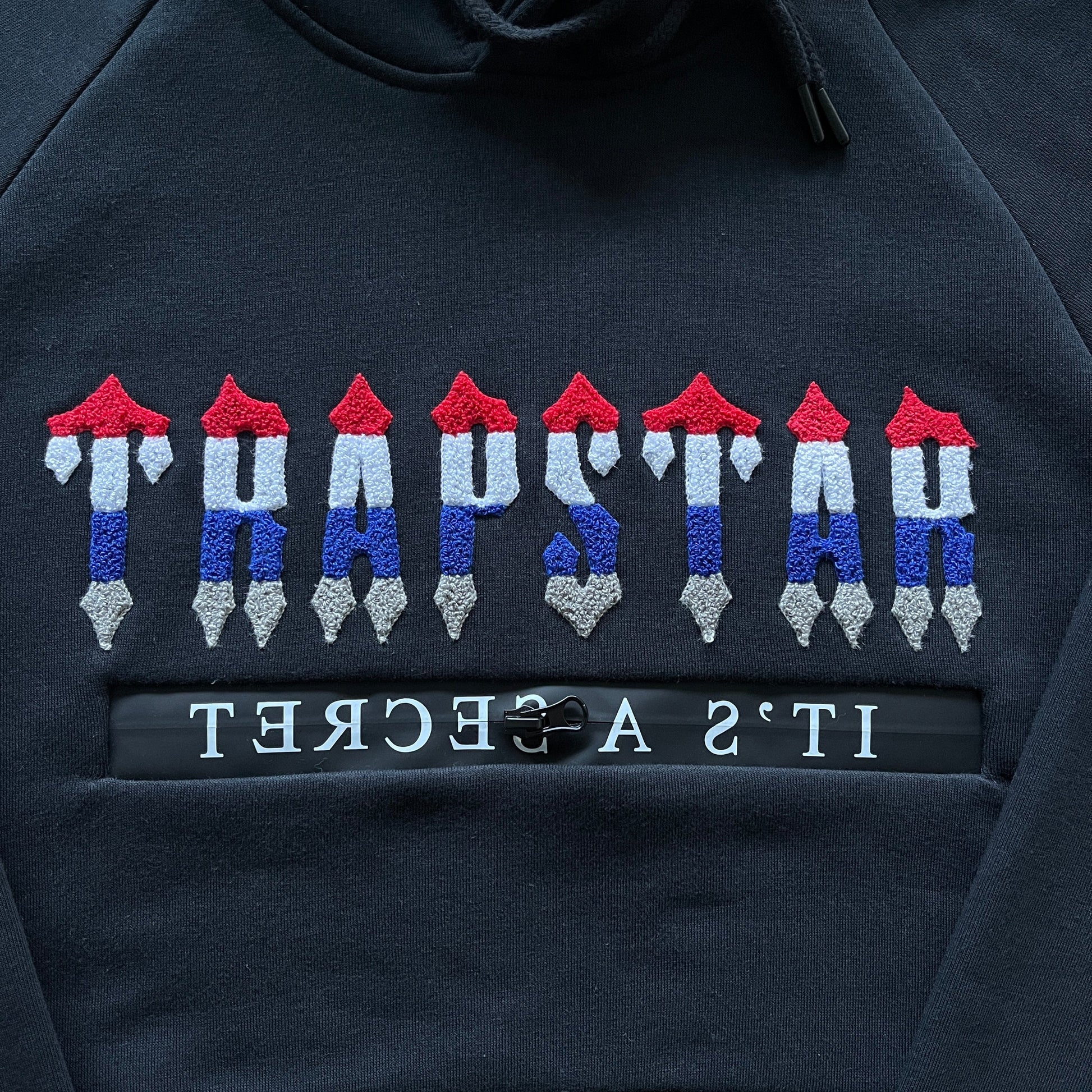 Trapstar Chenille Decoded 2.0 Hoodie Tracksuit Black Revolution Edition