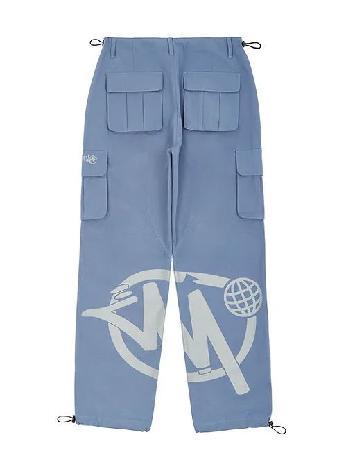 Minus Two Black Graff Cargos - (DUSTY BLUE)