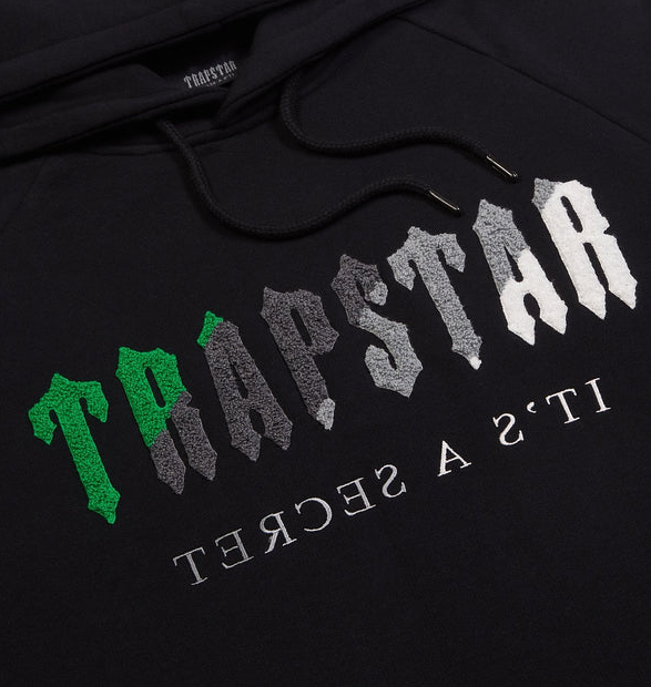 Trapstar Chenille Decoded Hoodie Tracksuit Black/Green
