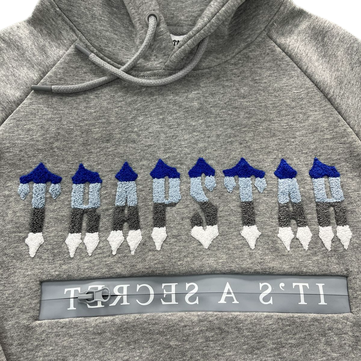 Trapstar Chenille Decoded Hoodie 2.0 Tracksuit Grey Ice Edition