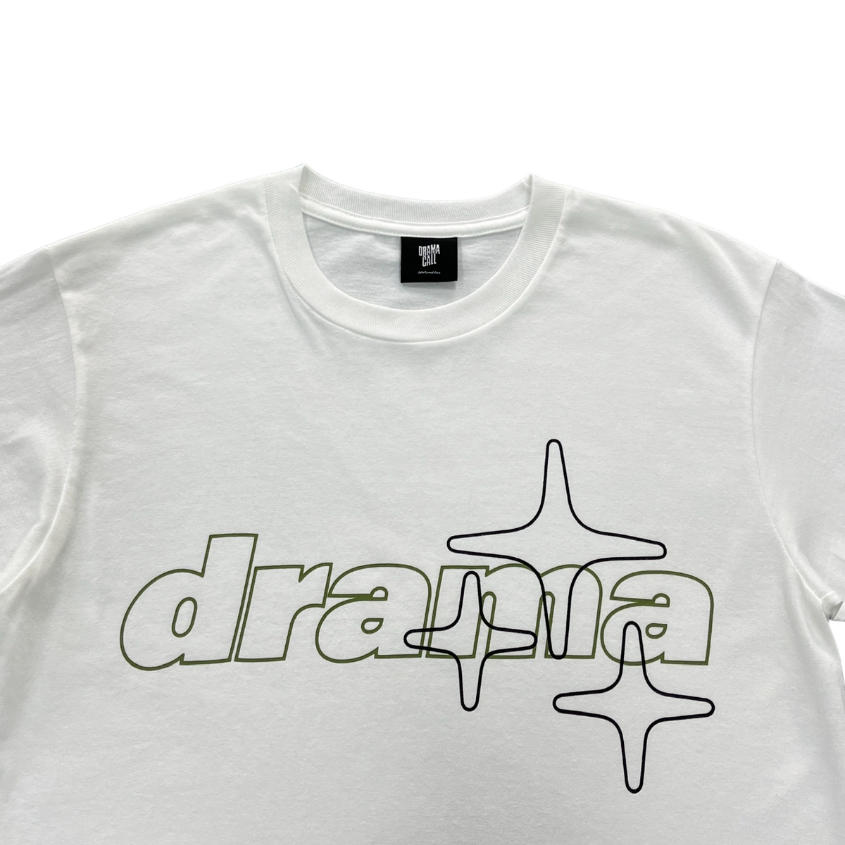 Drama Call Stars Tee White/Green
