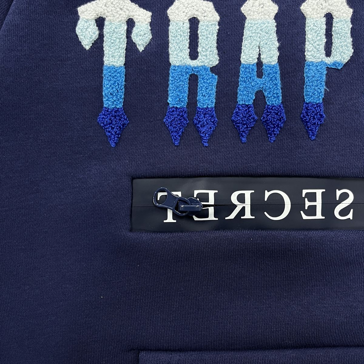 Trapstar Chenille Decoded Hoodie 2.0 Tracksuit Medieval Blue