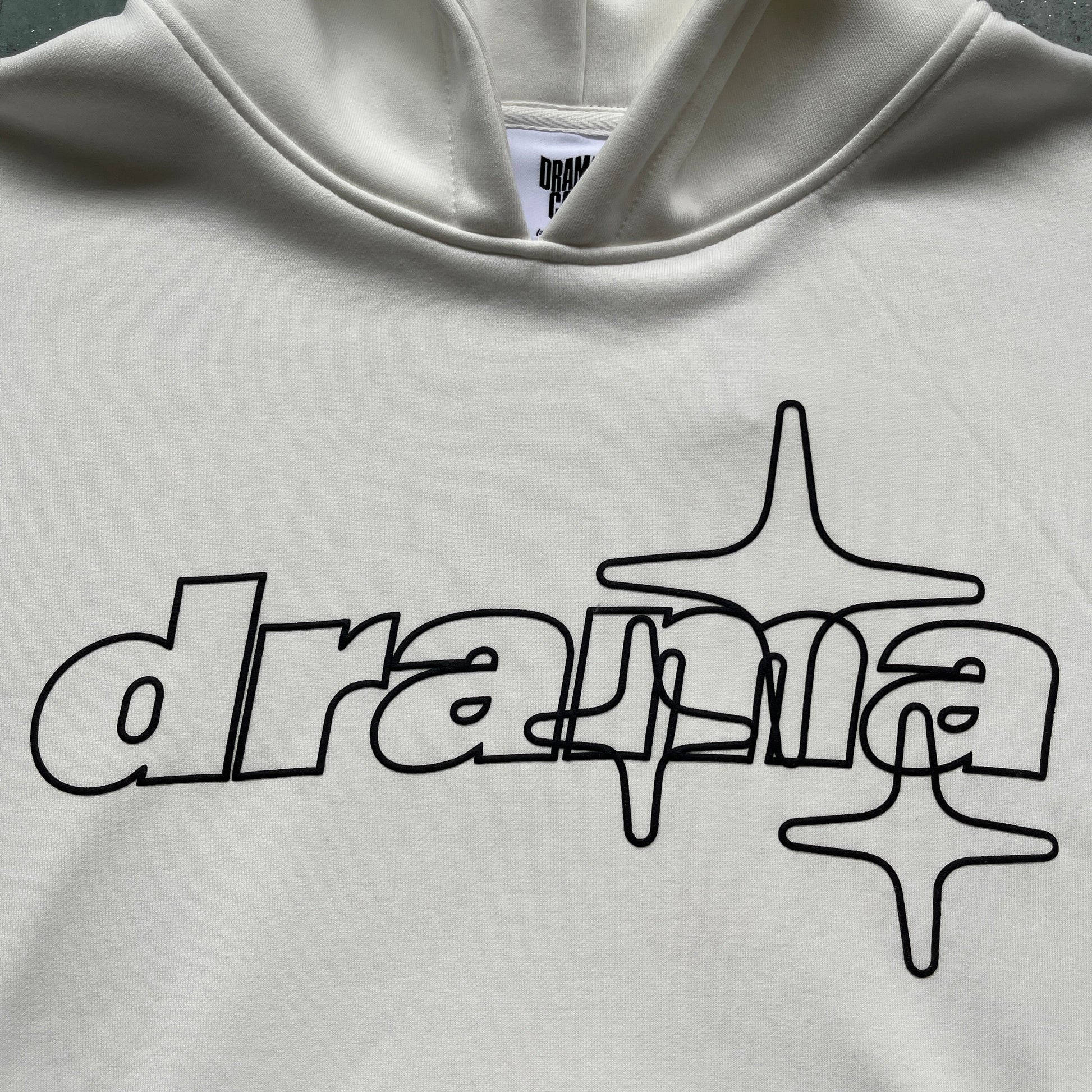 Drama Call Stars Hoodie White/Black