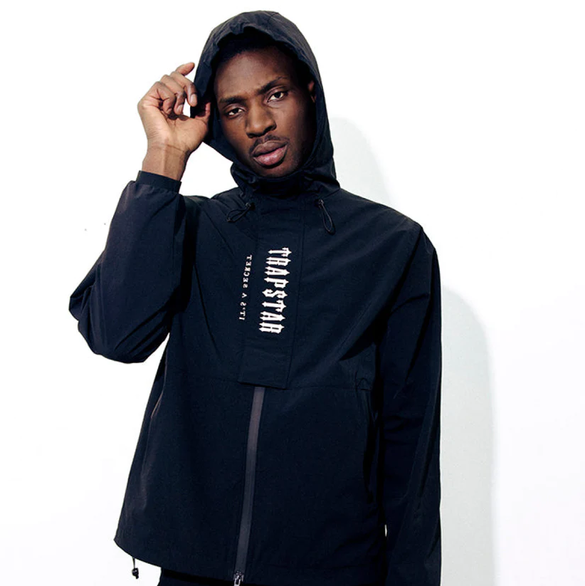 Trapstar Decoded Windbreaker Black/White