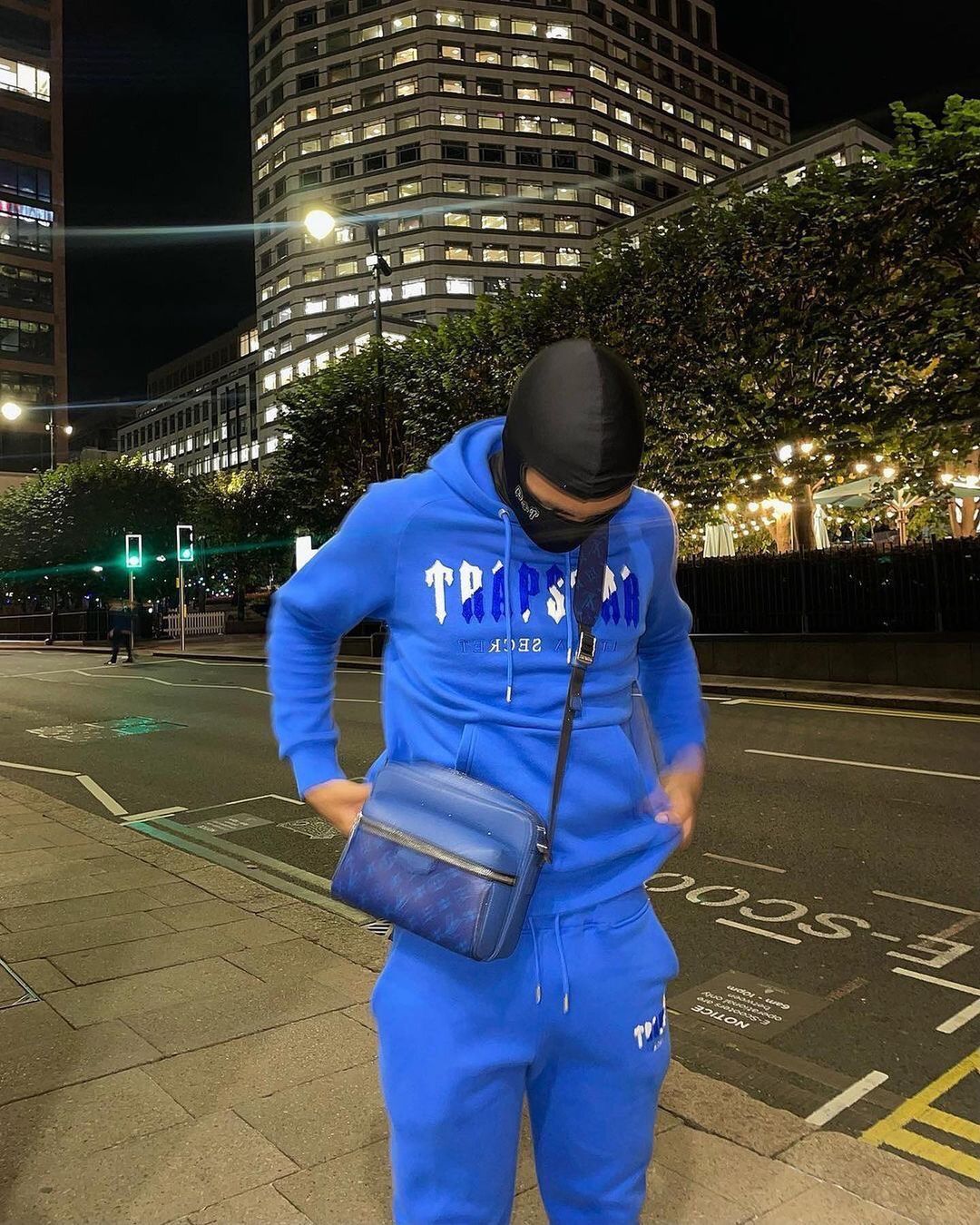 Trapstar Chenille Decoded Hoodie Tracksuit Dazzling Blue