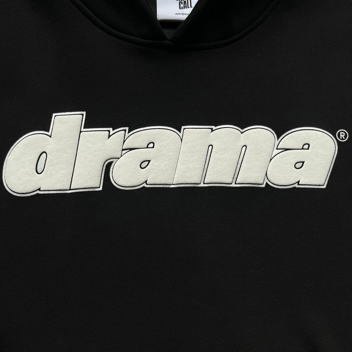 Drama Call Foam Hoodie Black/White