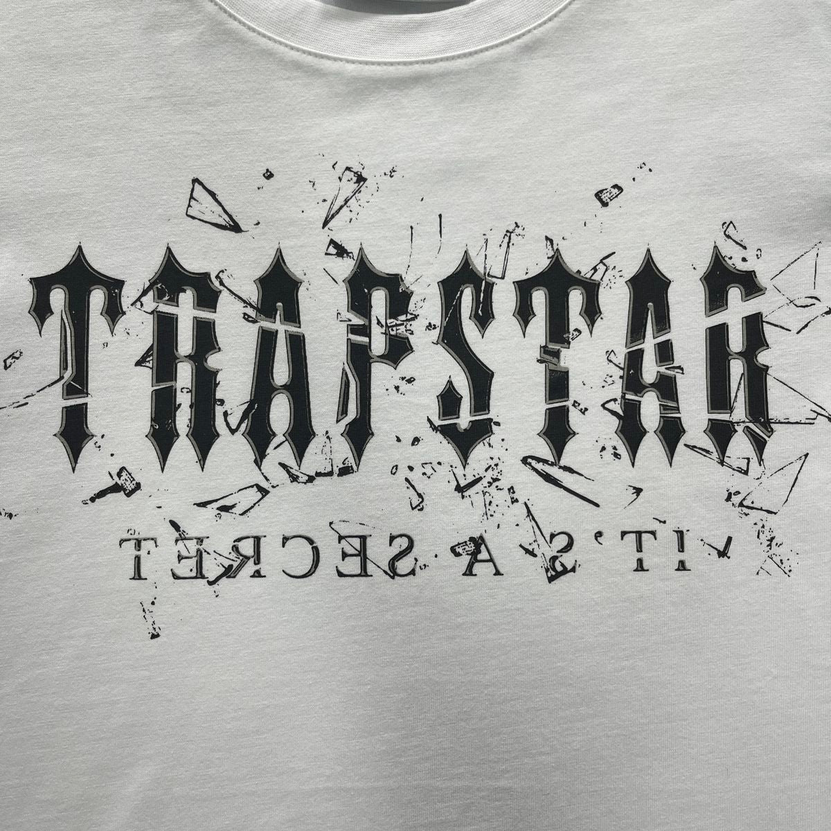 Trapstar Decoded Shattered Glass Tee White
