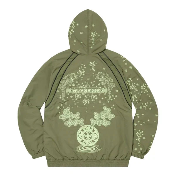 Supreme AOI Glow-In-The-Dark Shell Suit Jacket Khaki