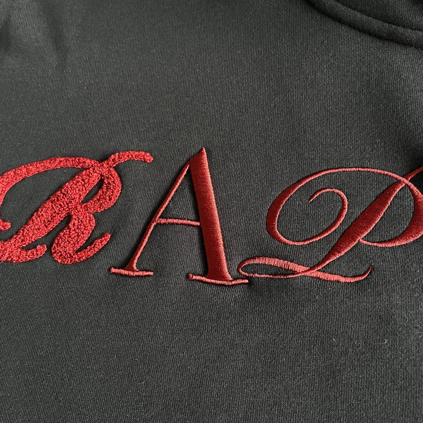 Trapstar Script Zip Through Tracksuit Black/Zinfandel