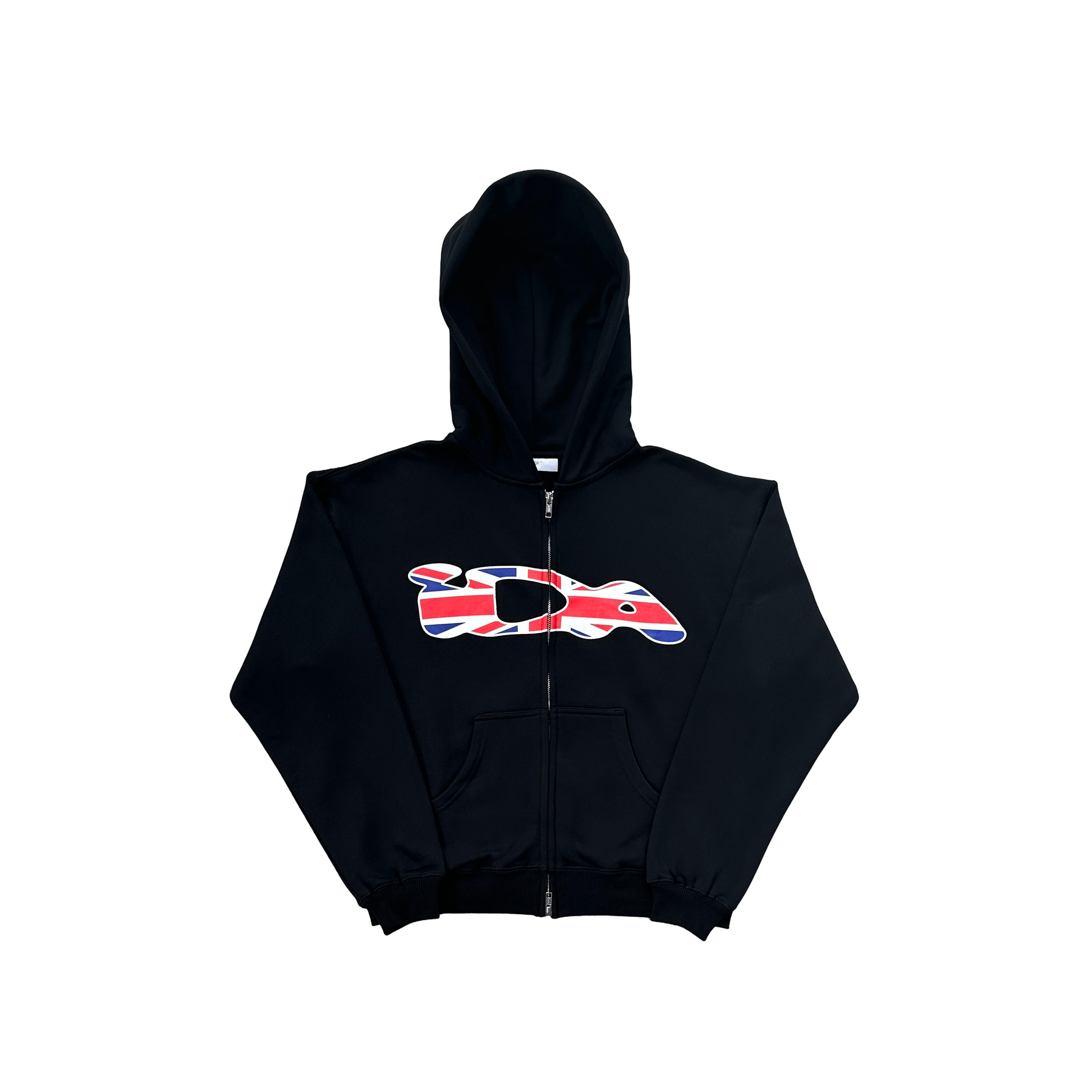 IDA UK Zip Hoodie Black