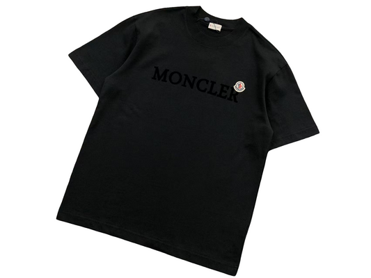 Moncler Logo Tee - (BLACK)