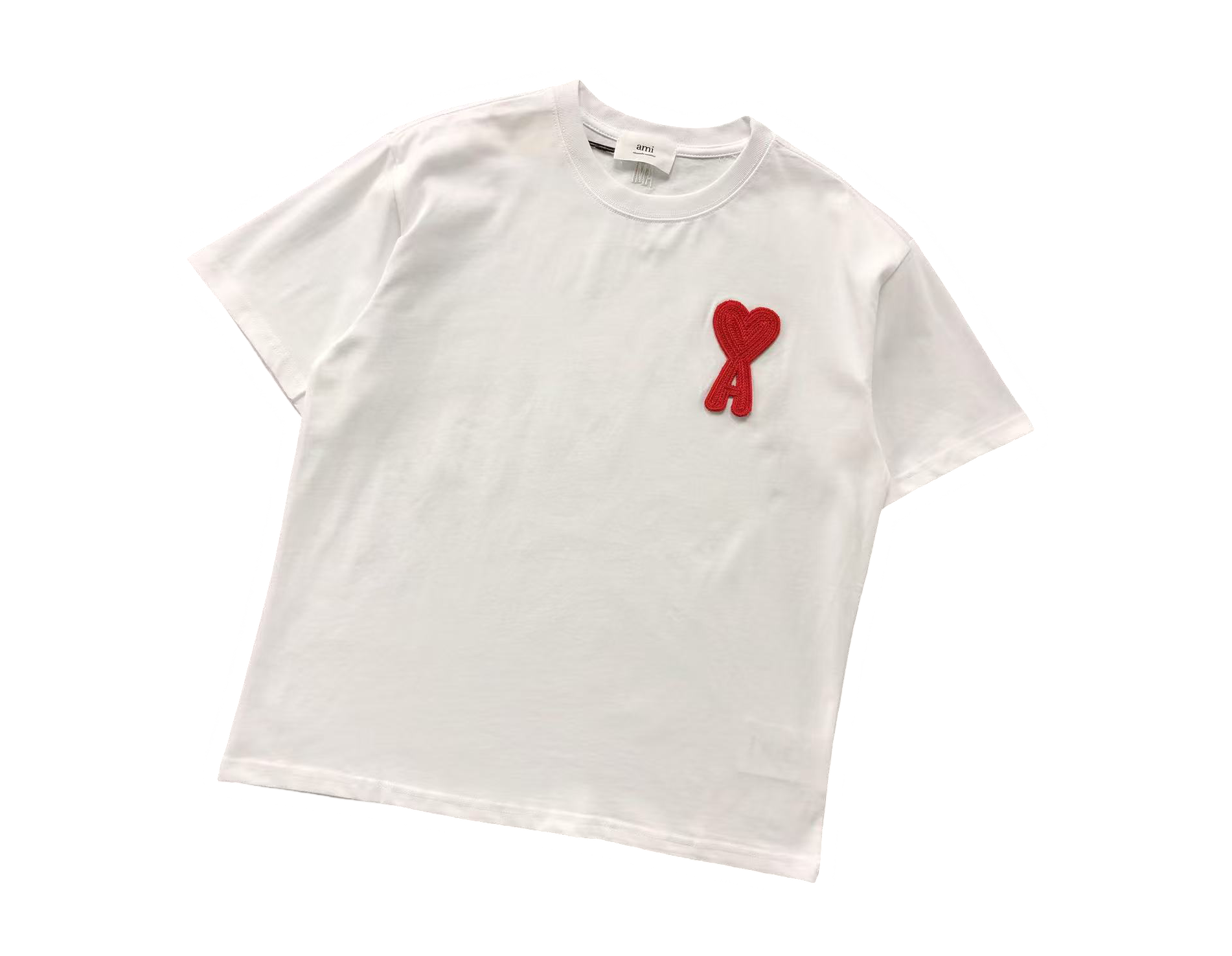 AMI Paris Maxi Heart Tee White