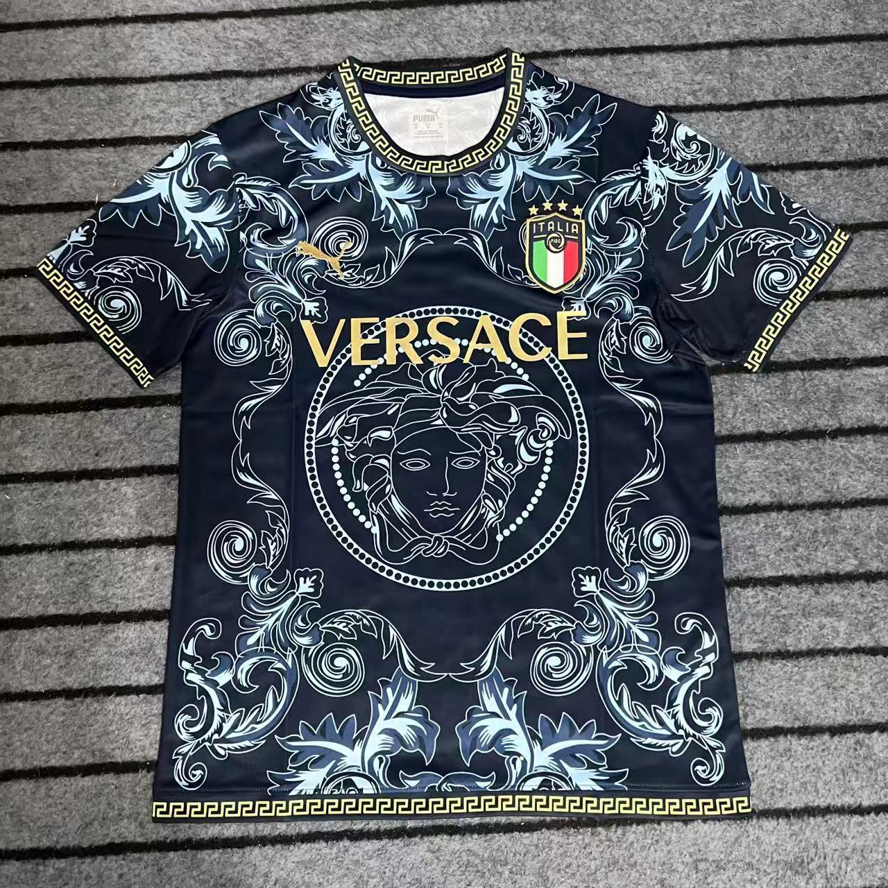 Adidas x Versace Italy Jersey Navy