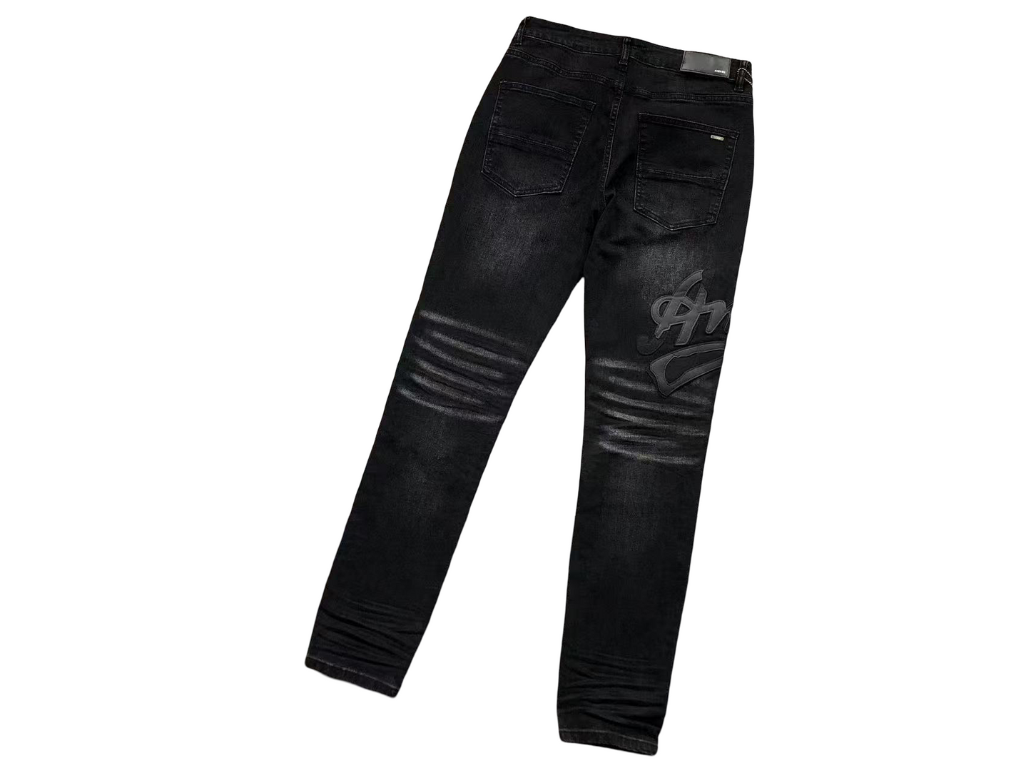 AMIRI Black-on-Black Jeans Black