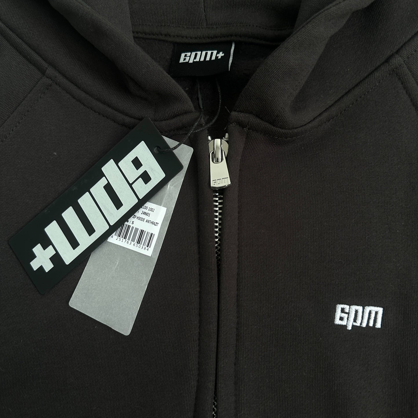 6PM Basic Zip Hoodie Anthrazit