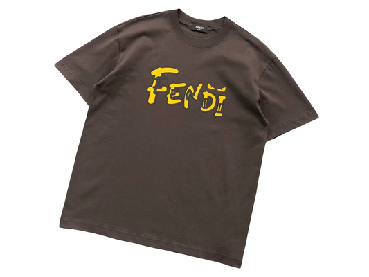 Fendi Dual Tee Brown