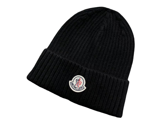 Moncler Wool Beanie - (BLACK)