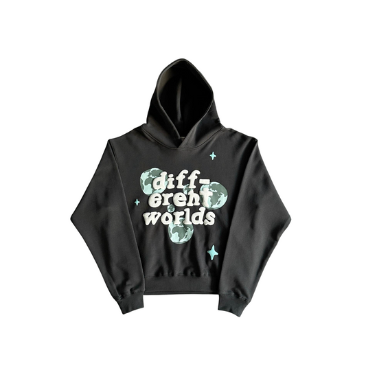 Broken Planet Different Worlds Hoodie Black