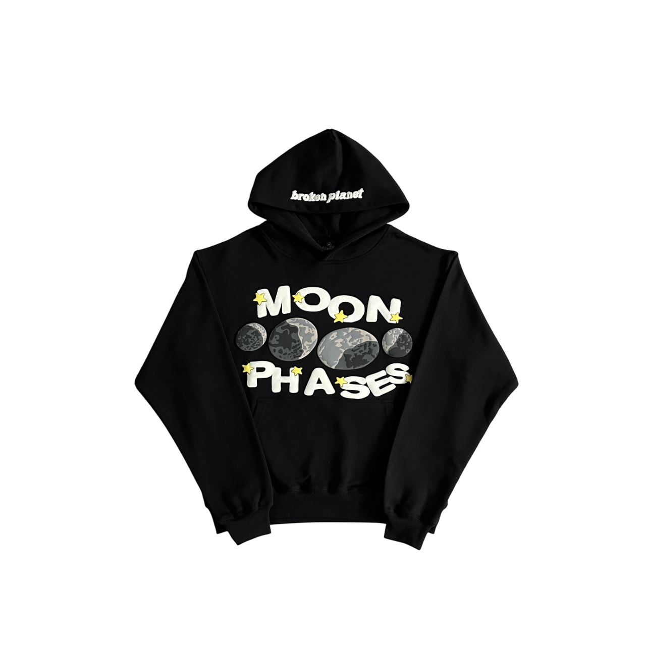 Broken Planet Moon Phase Hoodie Black