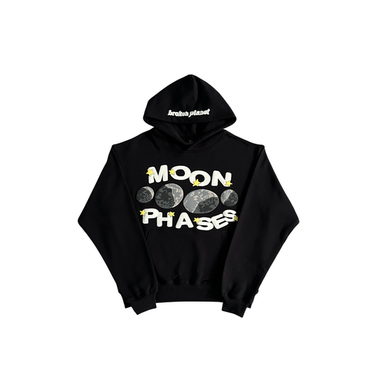 Broken Planet Moon Phase Hoodie Black