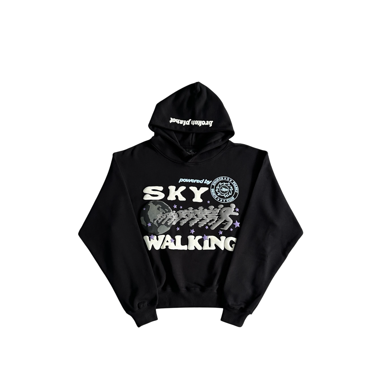 Broken Planet Sky Walking Hoodie Black