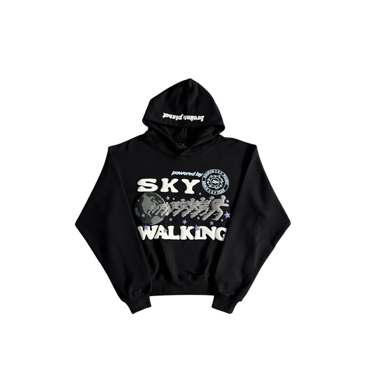Broken Planet Sky Walking Hoodie Black
