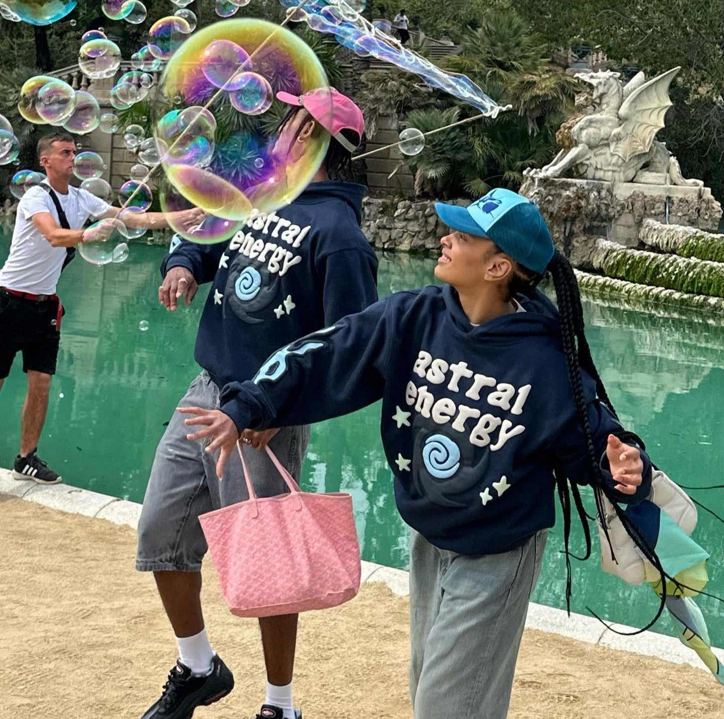 Broken Planet Astral Energy Hoodie Blue