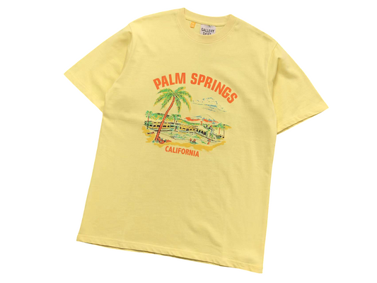 GALLERY DEPT. Palm Springs Tee Yellow