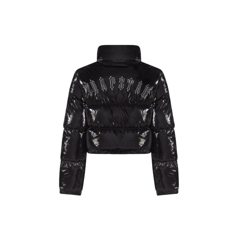 Trapstar Women's Irongate Detachable Hooded Puffer Jacket Shiny
