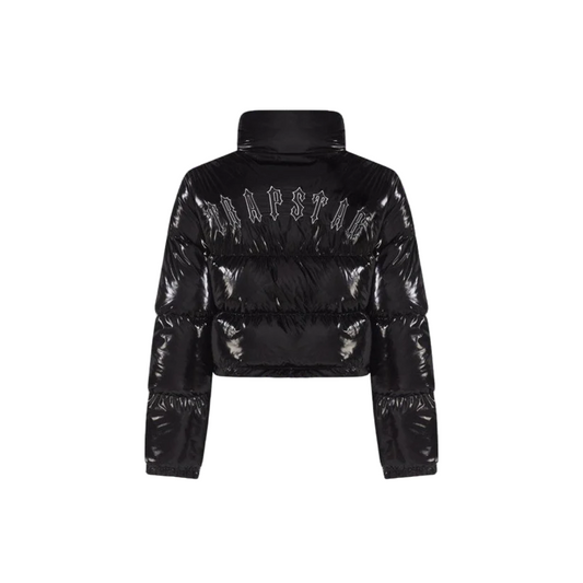 Trapstar Women's Irongate Detachable Hooded Puffer Jacket Shiny