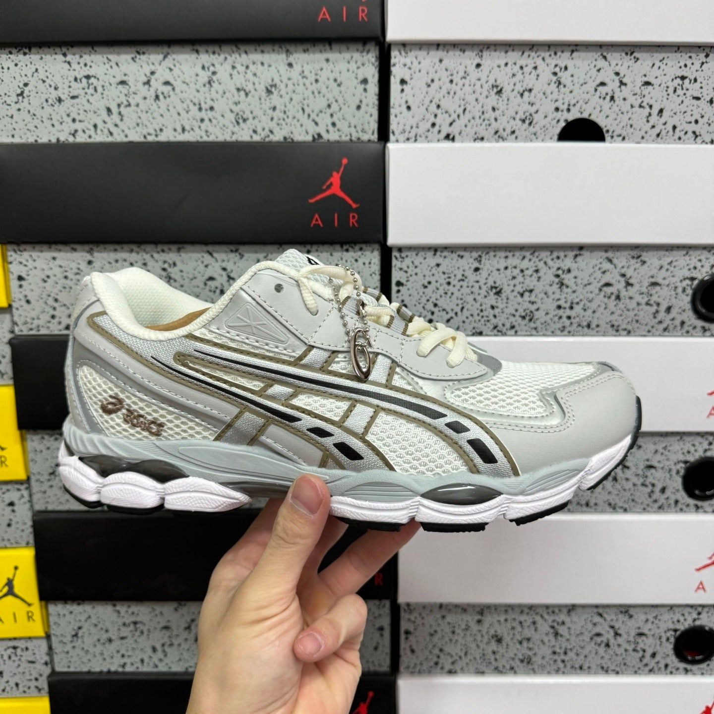 ASICS Gel-NYC Cream Pure Silver