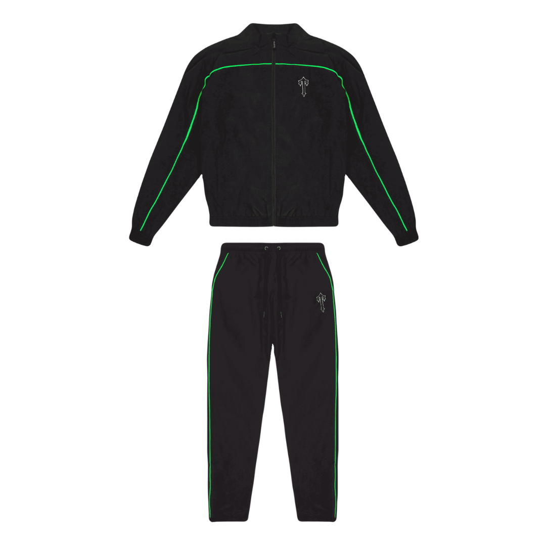 Trapstar Irongate T Shell Suit Black/Green