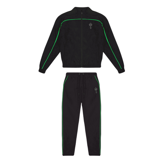Trapstar Irongate T Shell Suit Black/Green